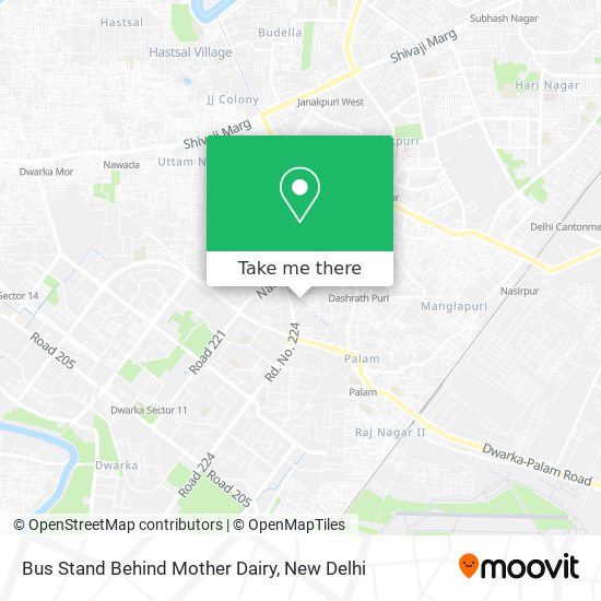 Bus Stand Behind Mother Dairy map
