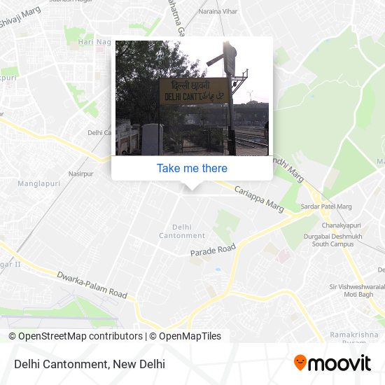 Delhi Cantonment map