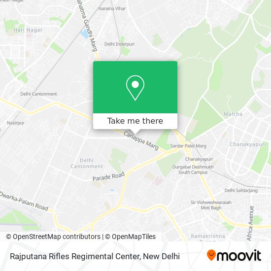 Rajputana Rifles Regimental Center map