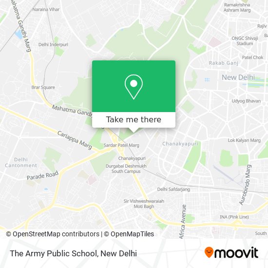 The Army Public School map