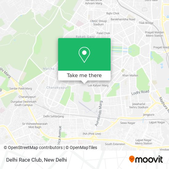Delhi Race Club map