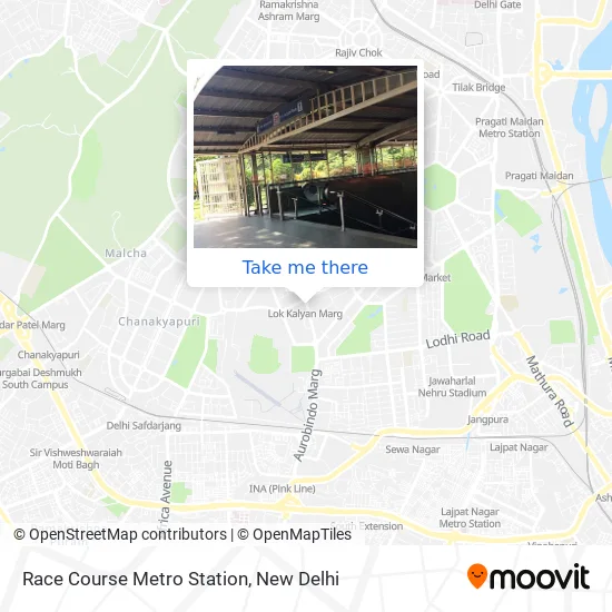 Race Course Metro Station map