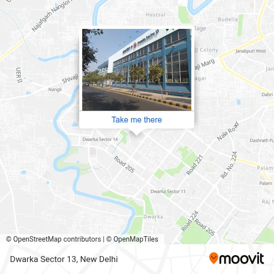 Dwarka Sector 13 map