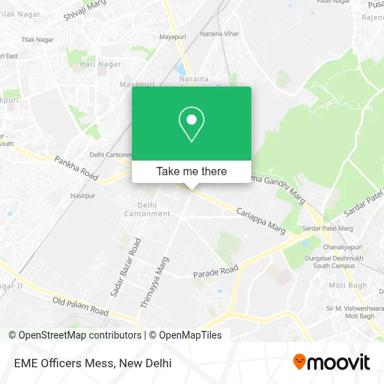 EME Officers Mess map