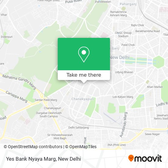 Yes Bank Nyaya Marg map