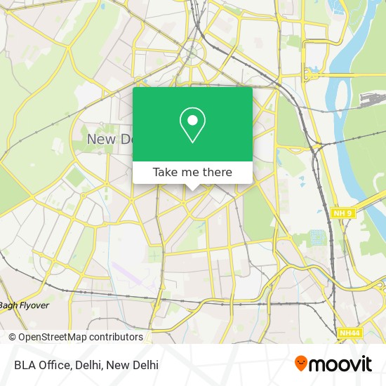 BLA Office, Delhi map