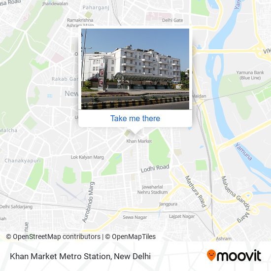 Khan Market Metro Station map