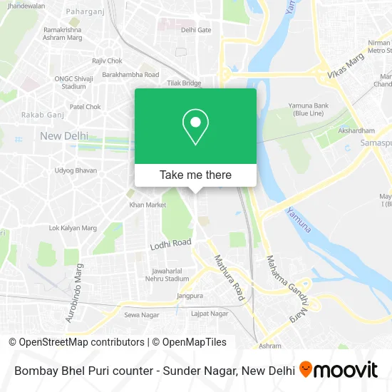Bombay Bhel Puri counter - Sunder Nagar map