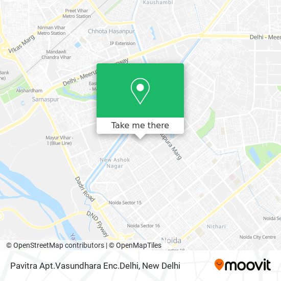 Pavitra Apt.Vasundhara Enc.Delhi map