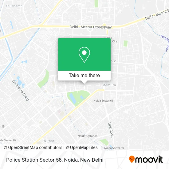 Police Station Sector 58, Noida map