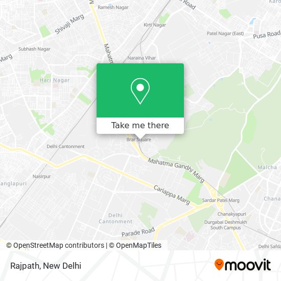 Rajpath map