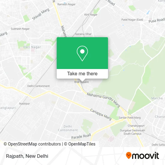 Rajpath map