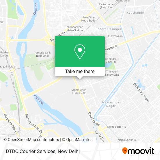 DTDC Courier Services map