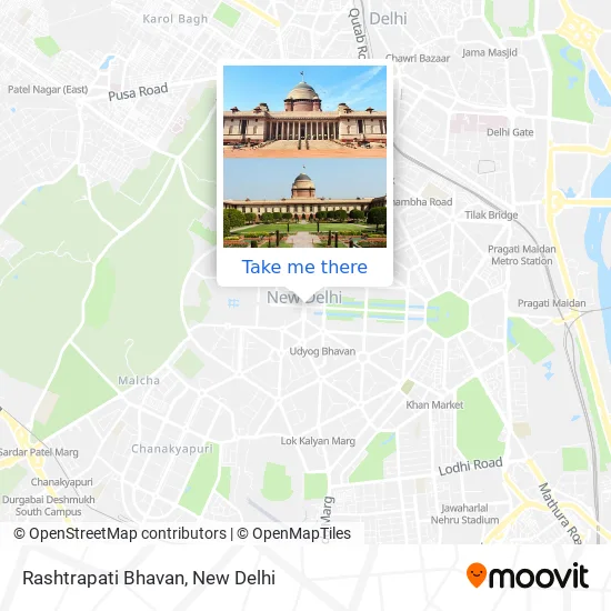 Rashtrapati Bhavan map