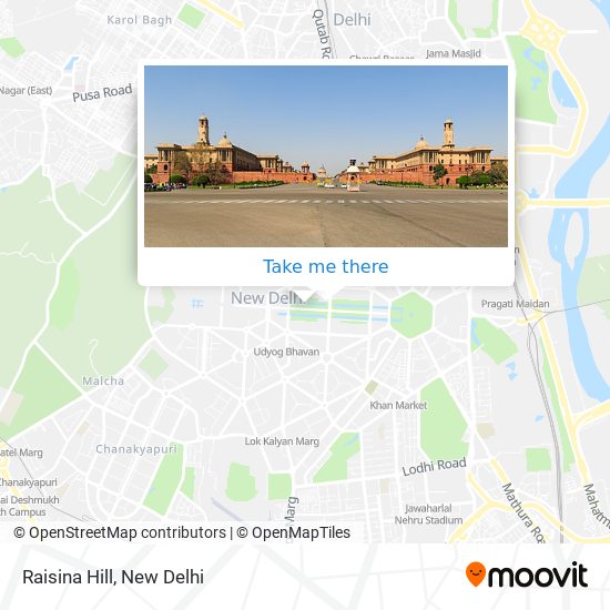 Raisina Hill map