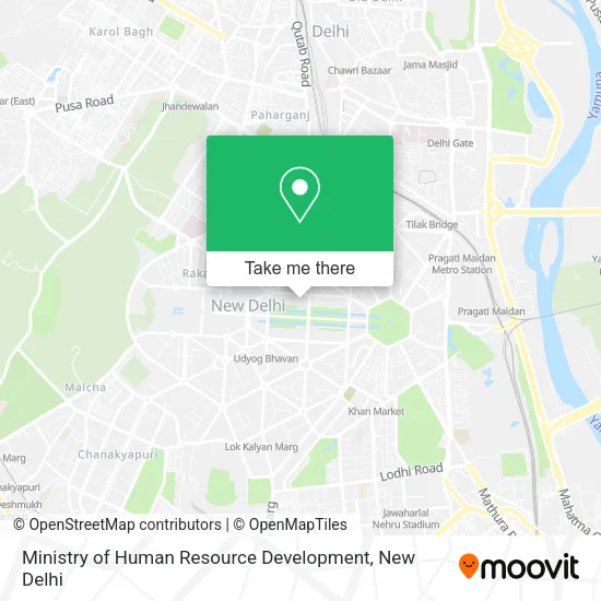 Ministry of Human Resource Development map