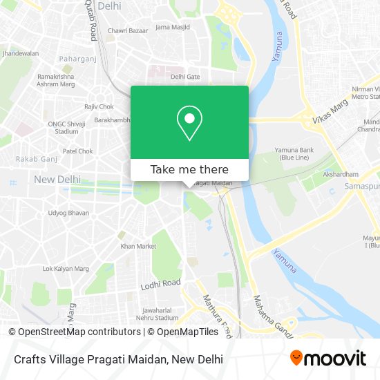 Crafts Village Pragati Maidan map