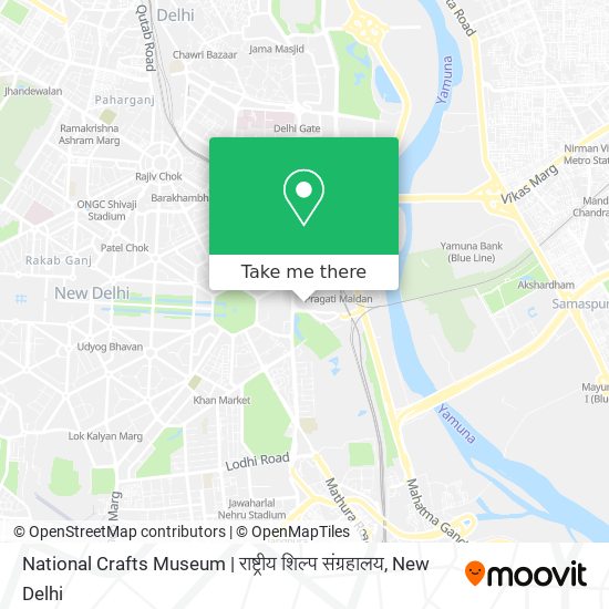 National Crafts Museum | राष्ट्रीय शिल्प संग्रहालय map