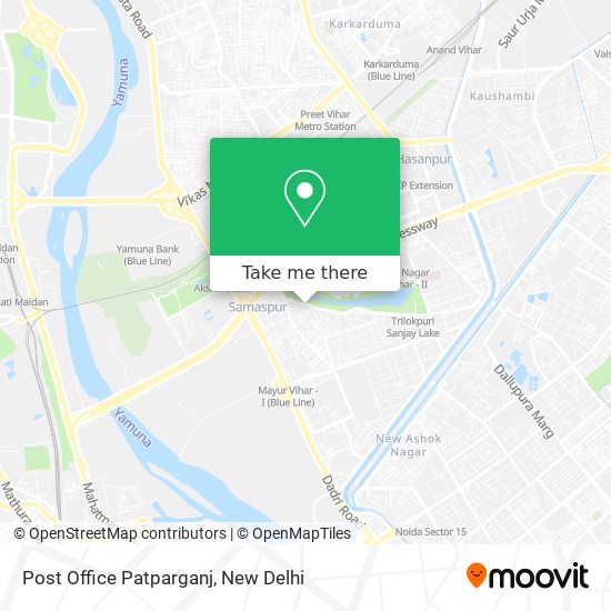 Post Office  Patparganj map