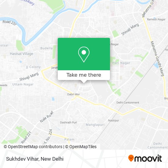 Sukhdev Vihar map