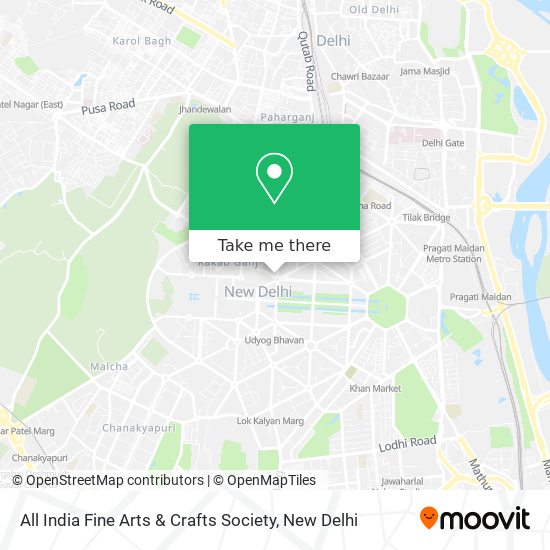 How to get to All India Fine Arts & Crafts Society in Delhi by