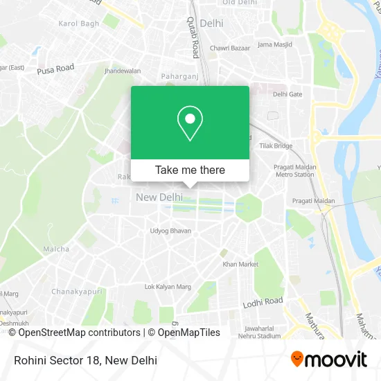 Rohini Sector 18 map