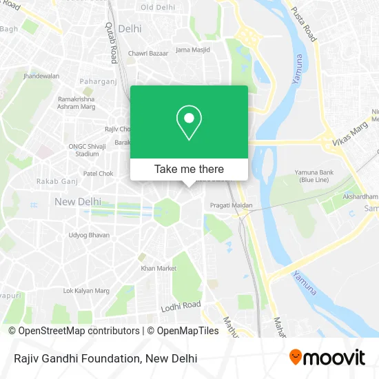 Rajiv Gandhi Foundation map