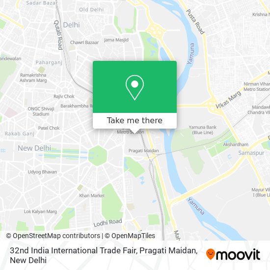 32nd India International Trade Fair, Pragati Maidan map
