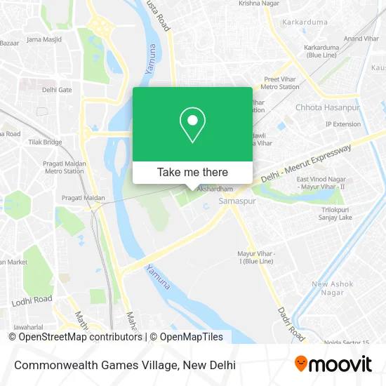 Commonwealth Games Village map
