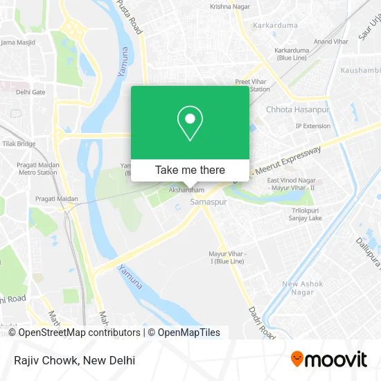 Rajiv Chowk map