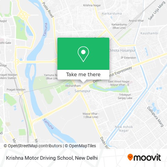 Krishna Motor Driving School map