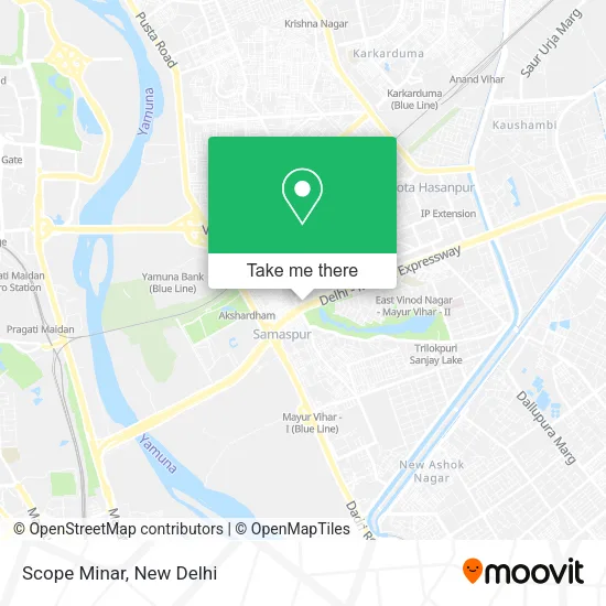 Scope Minar map
