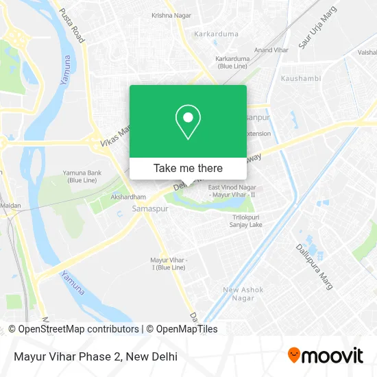 Mayur Vihar Phase 2 map