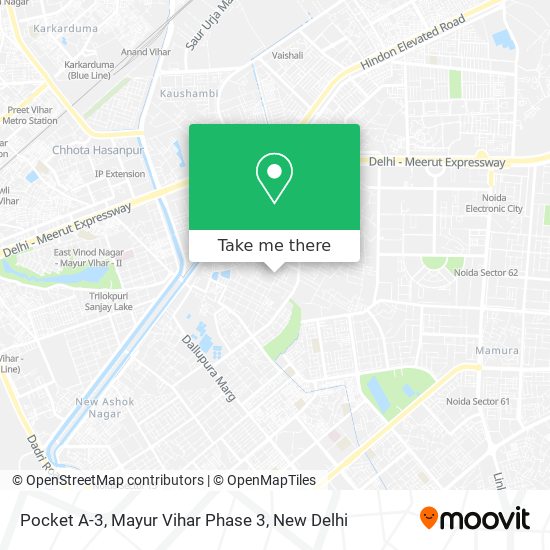 Pocket A-3, Mayur Vihar Phase 3 map