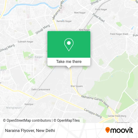 Naraina Flyover map