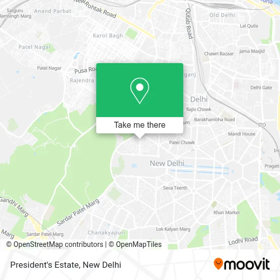 President's Estate map