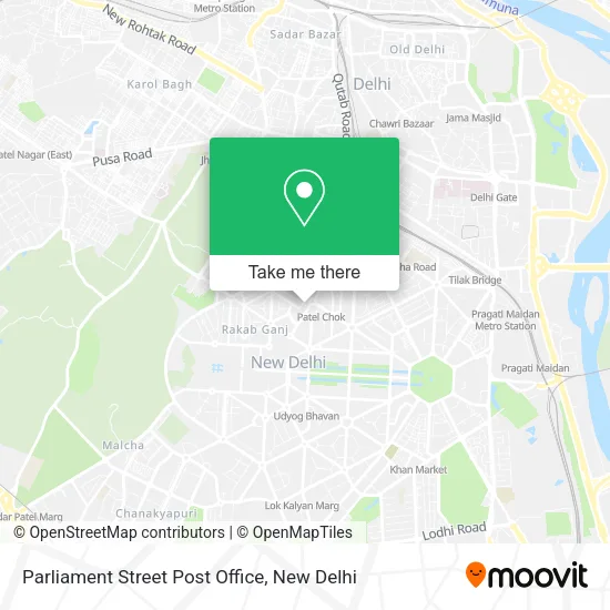 Parliament Street Post Office map