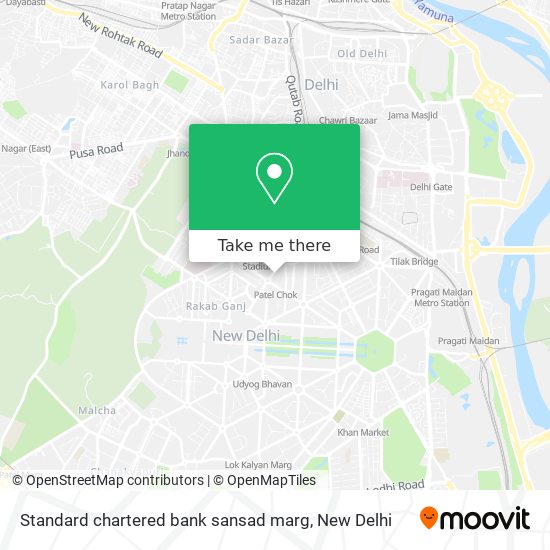 Standard chartered bank sansad marg map