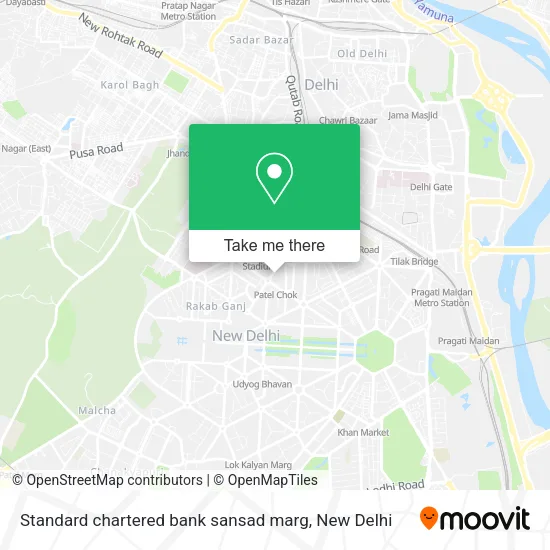 Standard chartered bank sansad marg map