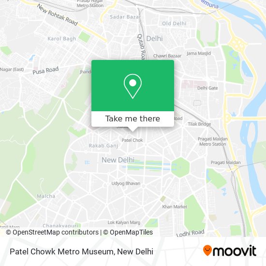 Patel Chowk Metro Museum map