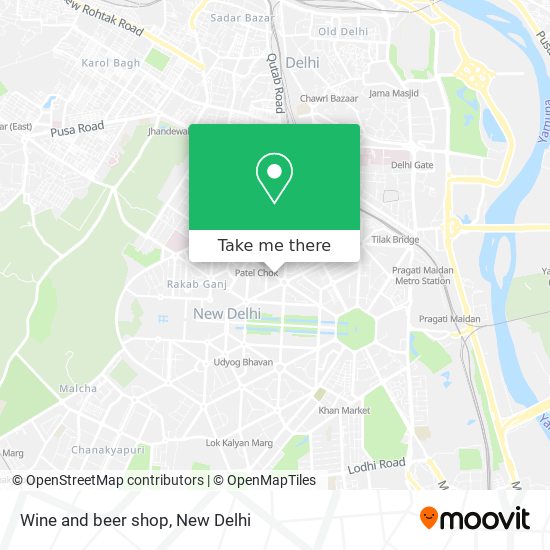 Wine and beer shop map