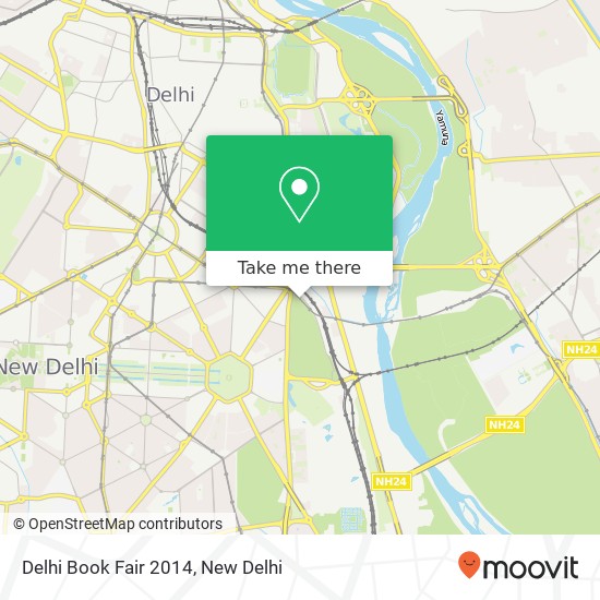 Delhi Book Fair 2014 map