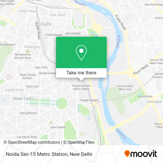 Noida Sec-15 Metro Station map