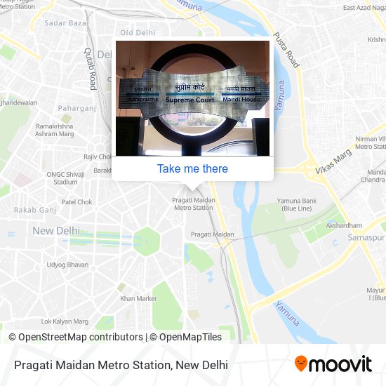 Pragati Maidan Metro Station map
