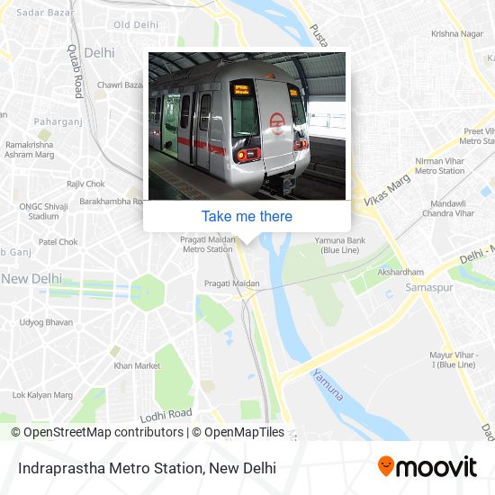 Indraprastha Metro Station map