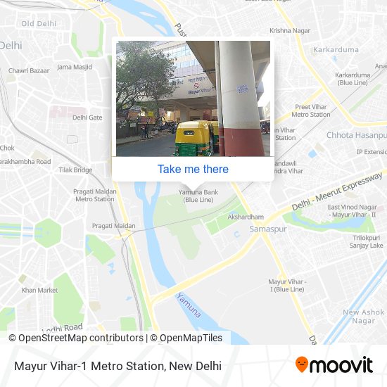 Mayur Vihar-1 Metro Station map