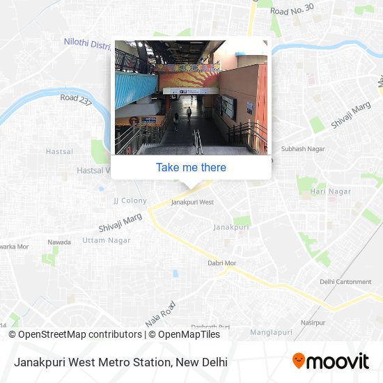 Janakpuri West Metro Station map