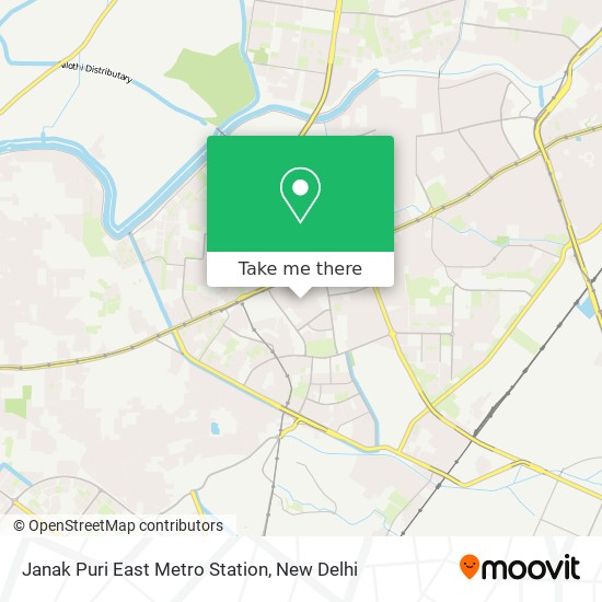 Janak Puri East Metro Station map
