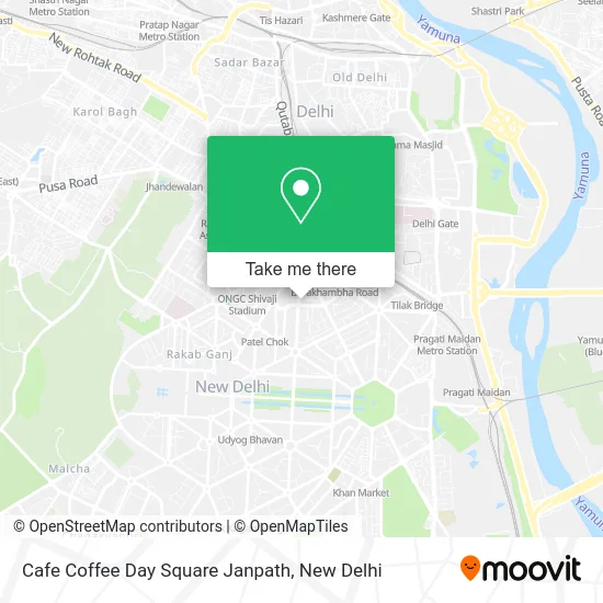 Cafe Coffee Day Square Janpath map