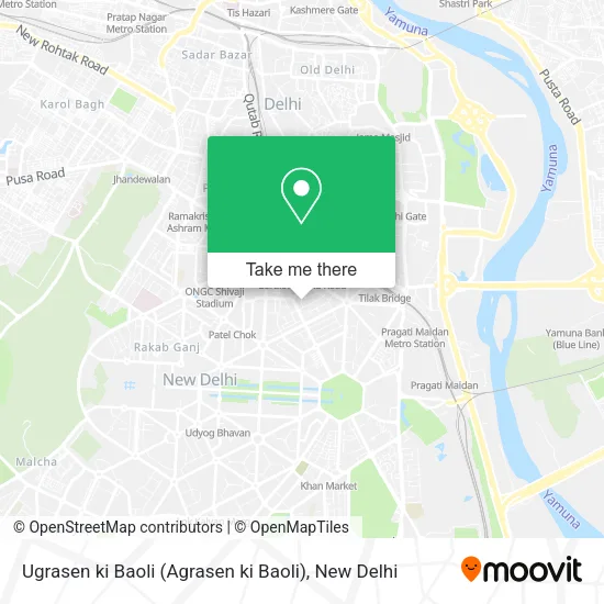 Ugrasen ki Baoli (Agrasen ki Baoli) map
